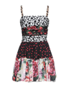 Dolce & Gabbana Short Dresses In Black