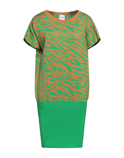 Akep Short Dresses In Green