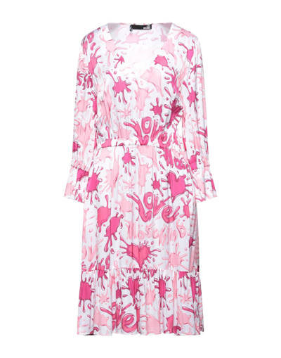 Love Moschino Midi Dresses In Pink