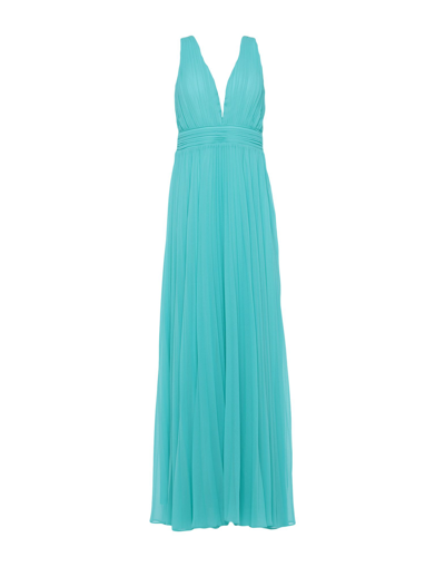 Sologioie Long Dresses In Turquoise