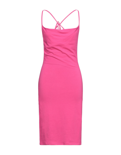 Vanessa Scott Midi Dresses In Pink