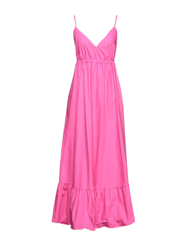Berna Long Dresses In Fuchsia