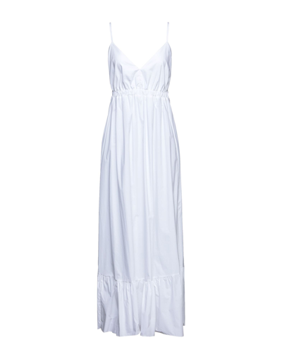 Berna Long Dresses In White
