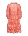 Alberta Ferretti Short Dresses In Salmon Pink