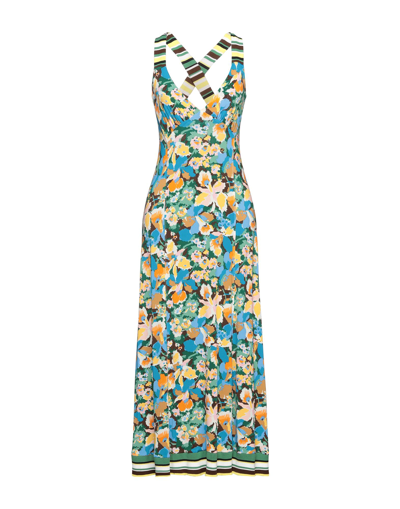 M Missoni Long Dresses In Green