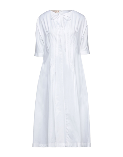 Marni Midi Dresses In White