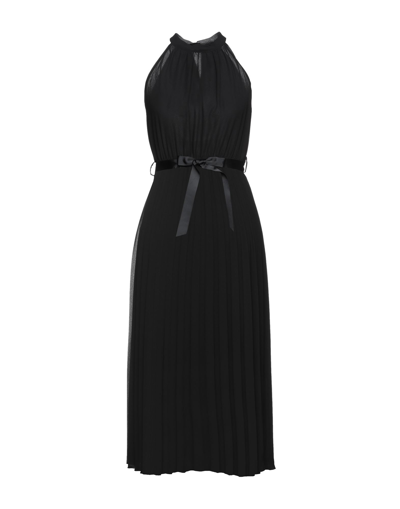 Vanessa Scott Midi Dresses In Black