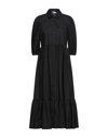 PATRIZIA PEPE PATRIZIA PEPE WOMAN MIDI DRESS BLACK SIZE 8 COTTON,15152998NE 3