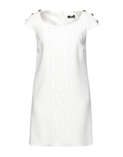 Elisabetta Franchi Short Dresses In White