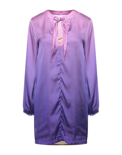 Merci .., Woman Mini Dress Purple Size 4 Polyester