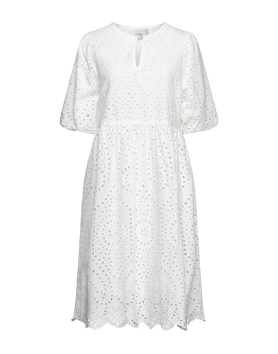 Ichi Midi Dresses In White