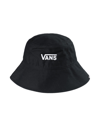 Vans Level Up Logo Bucket Hat In Black In Black