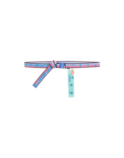 Off-white Woman Belt Sky Blue Size Onesize Polyamide, Polyester