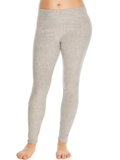 Shop Cuddl Duds Fleecewear Leggings In Light Grey