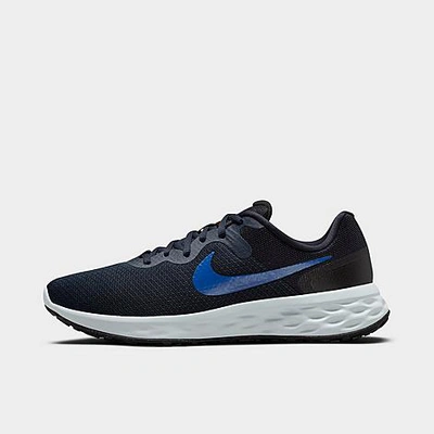 Nike Revolution 6 Next Nature Men's Road Running Shoes In Dark Obsidian,black,grey Fog,hyper Royal