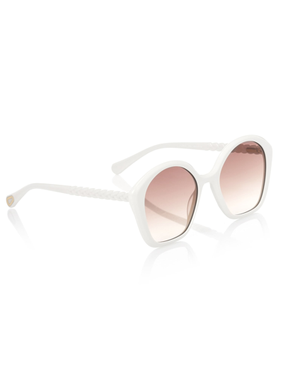 Chloé Cc0001s Sunglasses In Ivory Ivory Brown