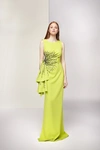 ISABEL SANCHIS FONTANIVA LIME GREEN GOWN,IS22SG20-20