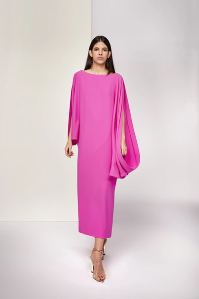 Isabel Sanchis Fonte Pink Midi Dress
