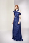 ISABEL SANCHIS GATTEO PLEATED GOWN,IIS22SG138-4