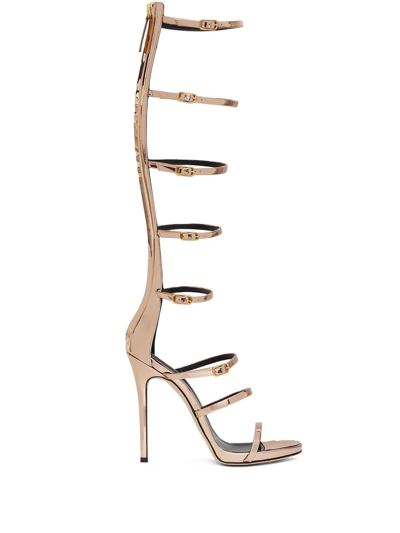 Giuseppe Zanotti Super Harmony 120mm Caged Sandals In Pink