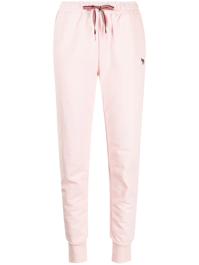 Ps By Paul Smith Drawstring-waist Cotton Track Pants In Rosa