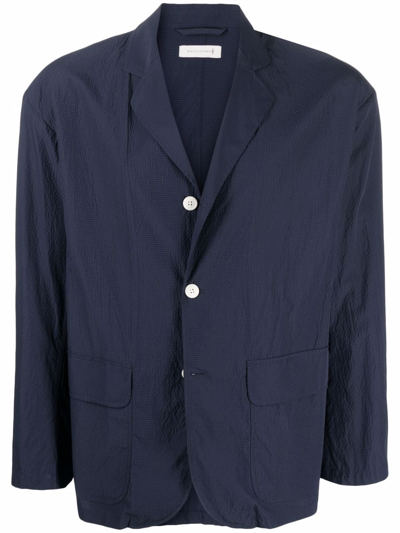 Mackintosh Captain Single-breasted Jacket In Blau