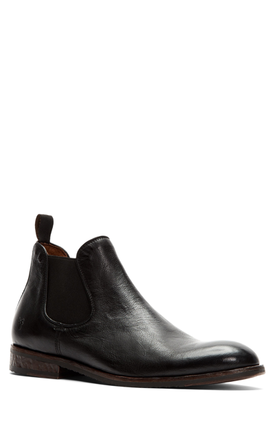 Frye Grant Chelsea Boot In Black Leather