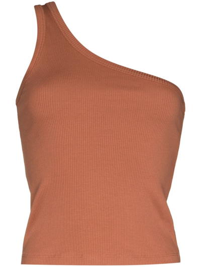 Skin Ingeborg One-shoulder Tank Top In 中性色