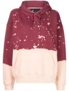 La Detresse The King Tie-dye Cotton Hoodie In 红色