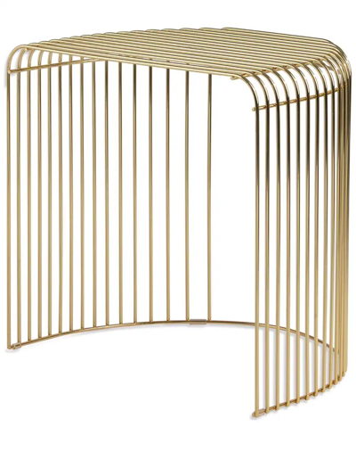 Aytm Curva Steel Side Table In Gold