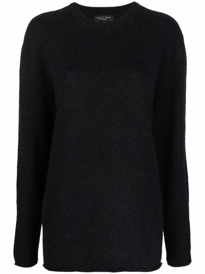 Rag & Bone Elsa Alpaca & Wool-blend Sweater In Black