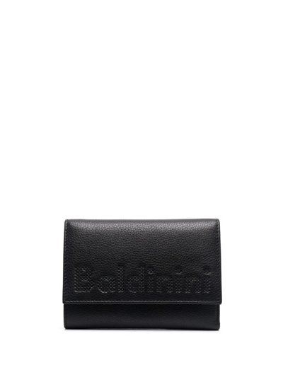 Baldinini Logo-embossed Trifold Wallet In 黑色