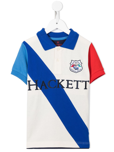 Hackett Embroidered-logo Polo Shirt In 蓝色