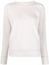 Isabel Marant Étoile Crewneck Sweatshirt With Embossed Logo In 中性色
