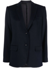 Officine Generale Navy Blue Cotton Blazers In 蓝色