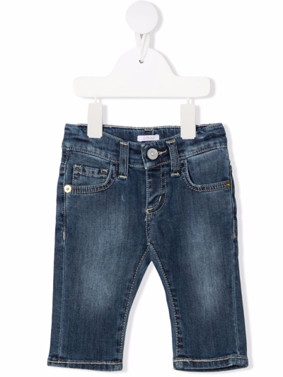Le Bebé Enfant Babies' Straight-leg Jeans In 蓝色