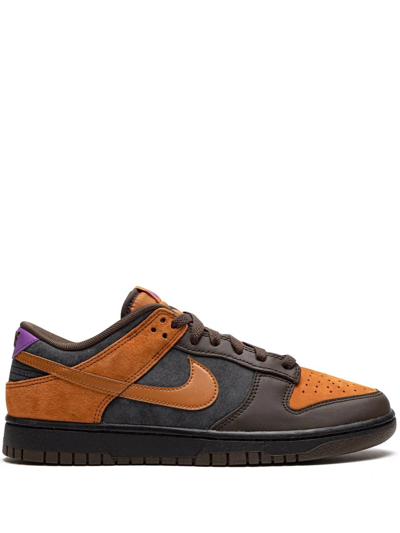 Nike Brown & Orange Dunk Retro Low-top Sneakers In Dh0601-001