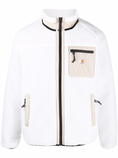 Carhartt Contrasting-panel Jacket In Weiss