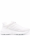Givenchy Giv 1 White Leather And Canvas Sneakers In Weiss