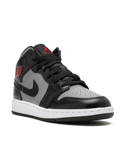 Jordan Kids' Air  1 Mid Lace-up Trainers In Black