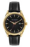 TED BAKER DAQUIR LEATHER STRAP WATCH, 40MM,BKPDQF1149I