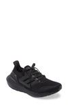 Adidas Originals Ultraboost 21 Primeblue Running Shoe In Black/ Black/ Black