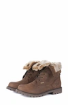 Barbour Hamsterly Faux Fur Lined Boot In Brown