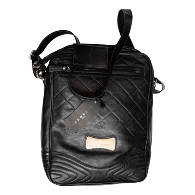 Pre-owned John Richmond Leather Satchel In Black
