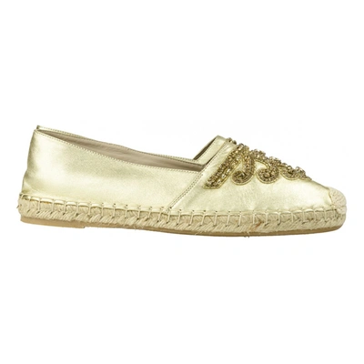 Pre-owned Le Silla Leather Espadrilles In Gold