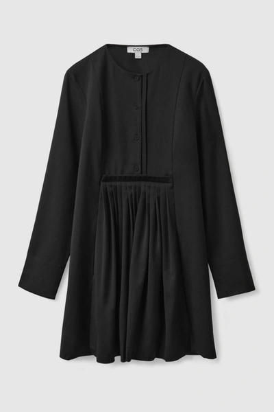 cos pleated shirt dress PLEATED-SKIRT T-SHIRT DRESS