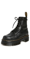 DR. MARTENS' AUDRICK 8-EYE COMBAT BOOTS BLACK,DRMAR30530