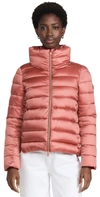 Save The Duck Elsie Short Puffer Jacket In Clay Pink