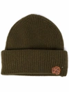ADER ERROR LOGO-PATCH RIBBED-KNIT BEANIE