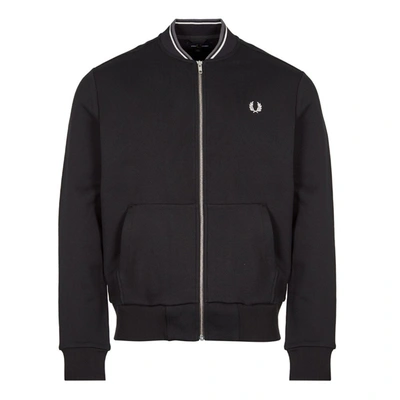 Fred Perry Zip Through Sweat - Black